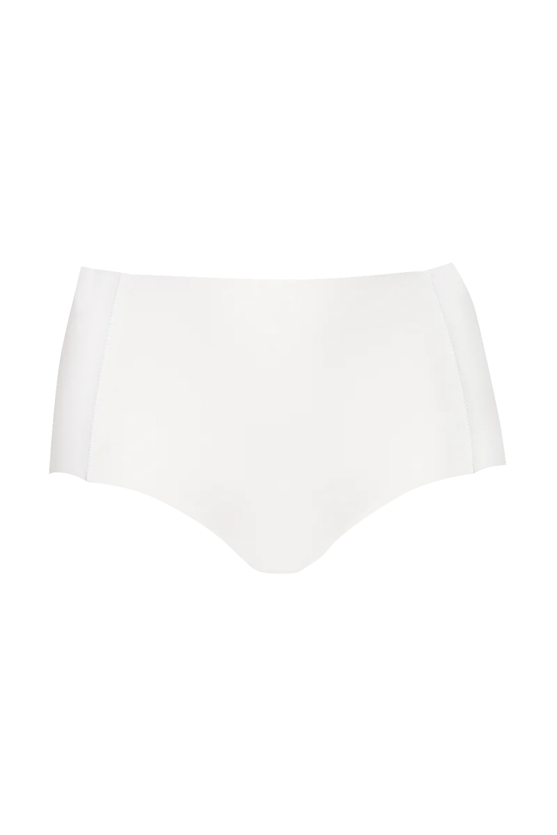 Culotte Haute Microfibre Invisi Galbe - Blanc