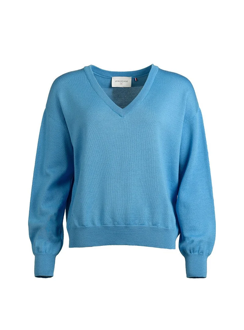 Pull col V laine mérinos Aglaé