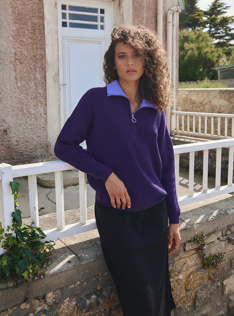 Pull camioneur zippé Agnès
