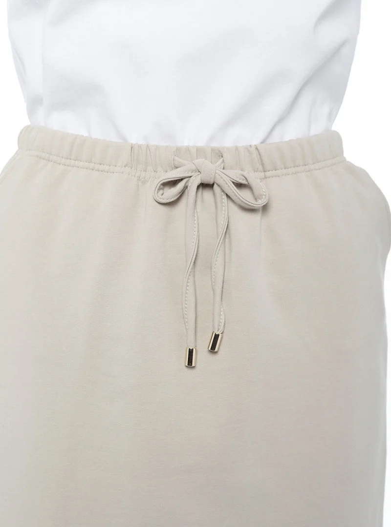 Jupe molleton femme beige