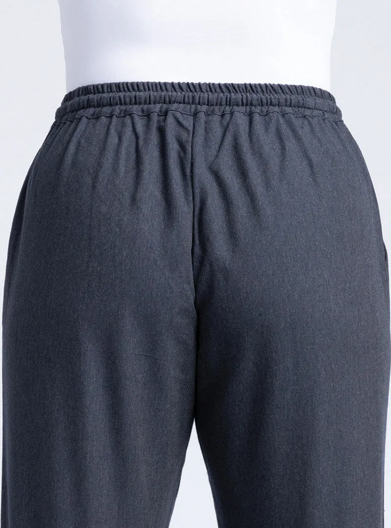 Pantalon femme en coton bio, fabriqué en France