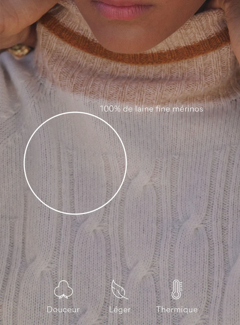 Pull col roulé Anna