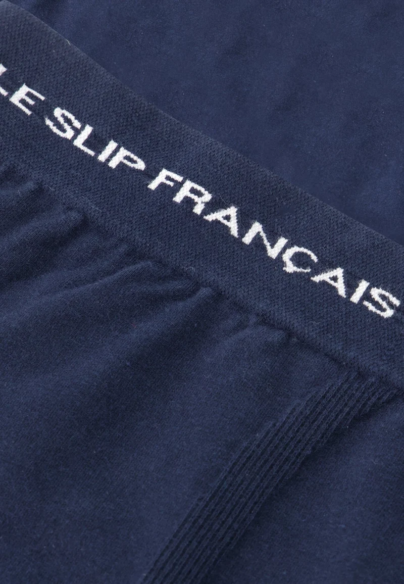 Boxer bleu marine sans couture en coton - Christian Marine