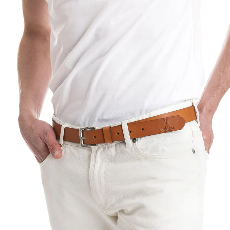Ceinture cuir camel