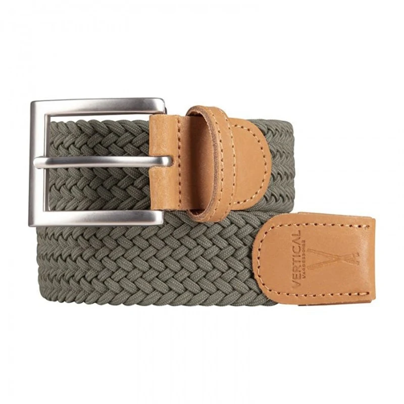 Ceinture tressée - Kaki