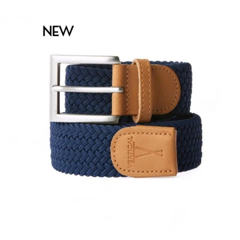 Ceinture tressée - Bleu Outre Mer