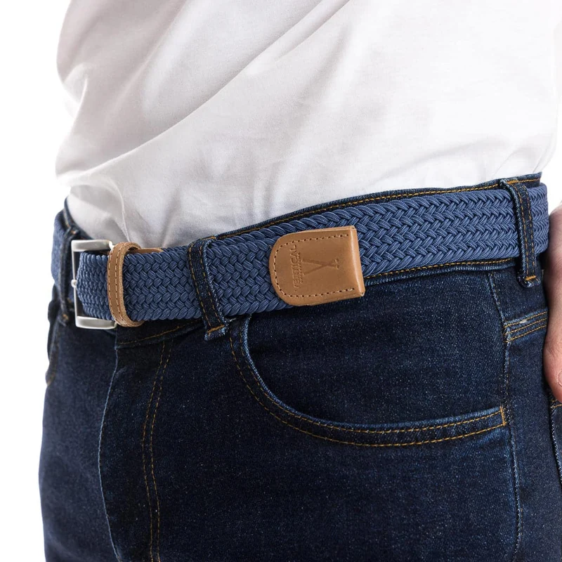 Ceinture tressée - Bleu