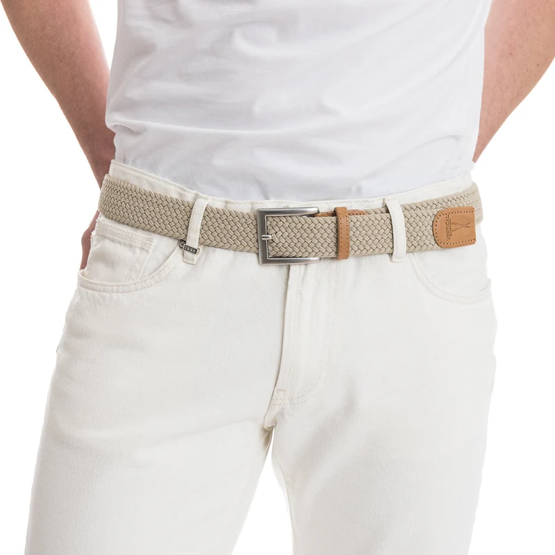 Ceinture tressée - Beige Sahara