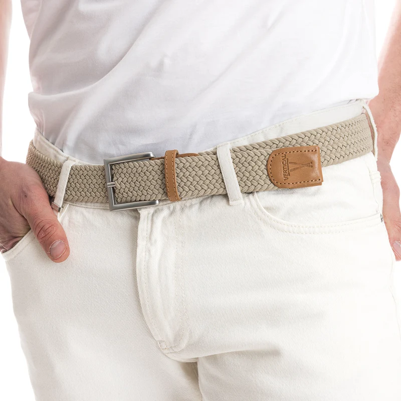 Ceinture tressée - Beige Sahara