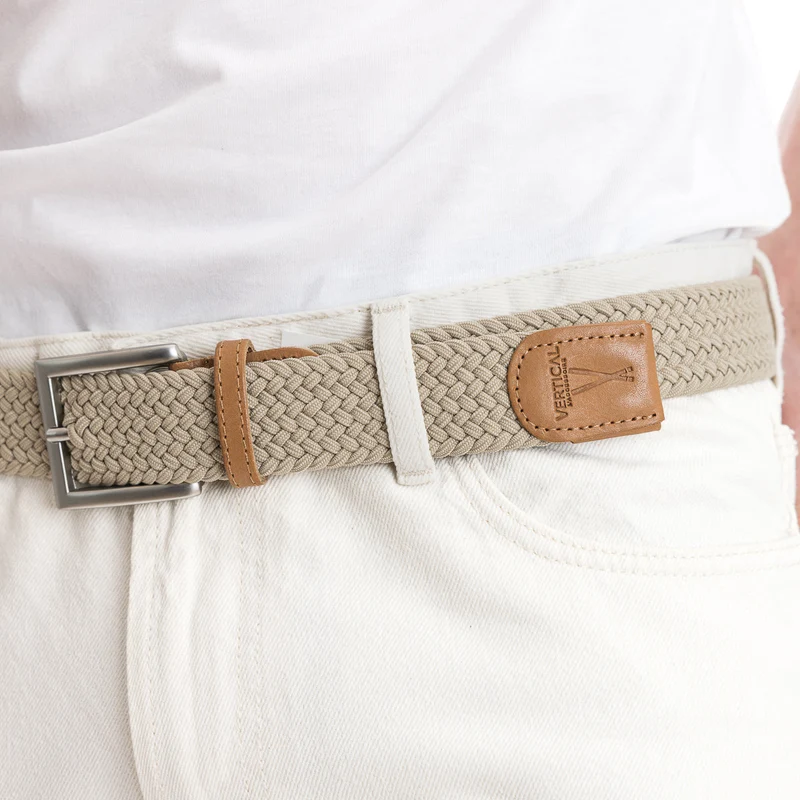 Ceinture tressée - Beige Sahara