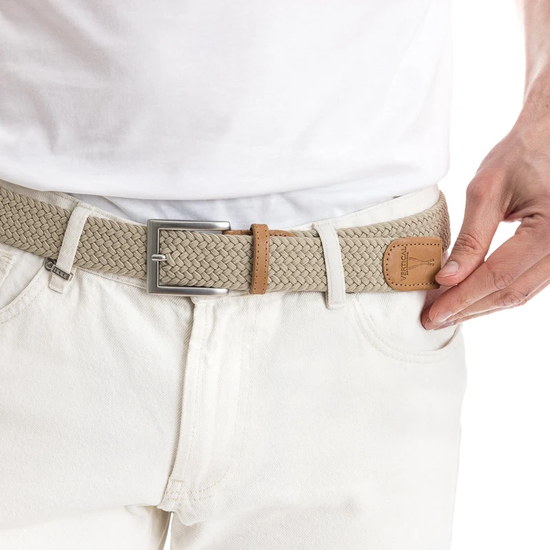 Ceinture tressée - Beige Sahara