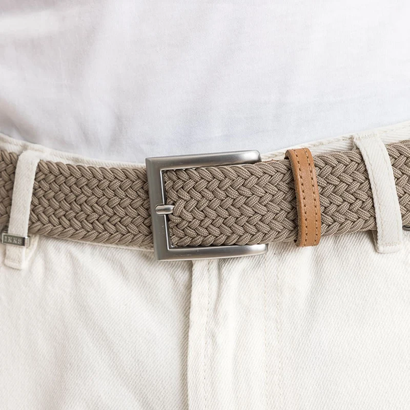Ceinture tressée - Beige