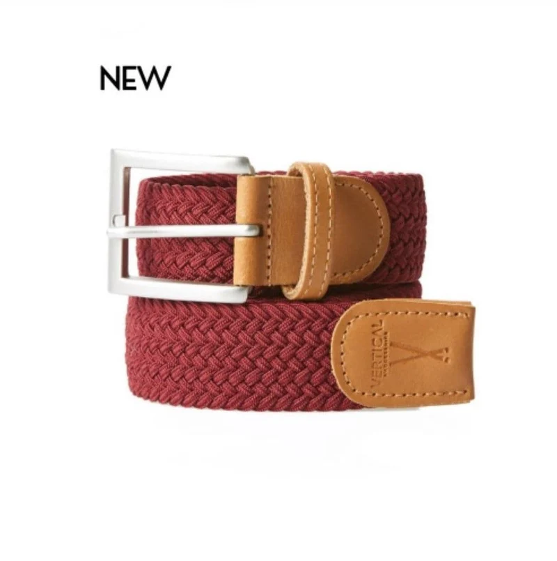 Ceinture Bordeaux- Tressée