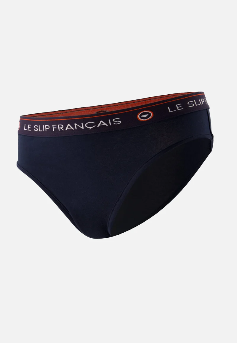 Culotte taille haute marine en coton - Rieuse Marine