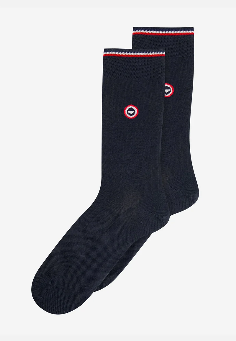 Lot de 2 chaussettes mi-hautes - Chaussettes Anthracite Noir