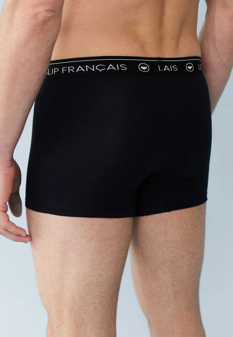 Lot de 6 boxers en coton - Boxers Bleu Marine Noir Bleu