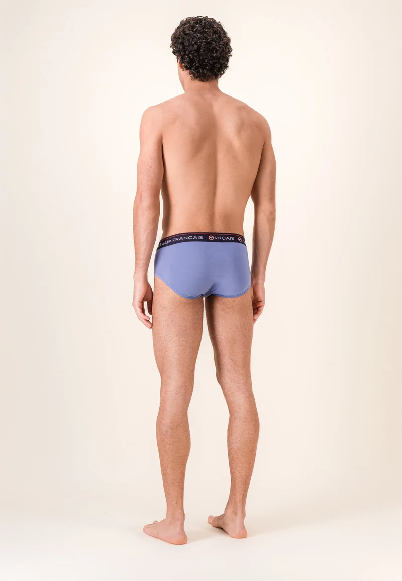 Slip bleu en coton - Intrépide Bleu Jean