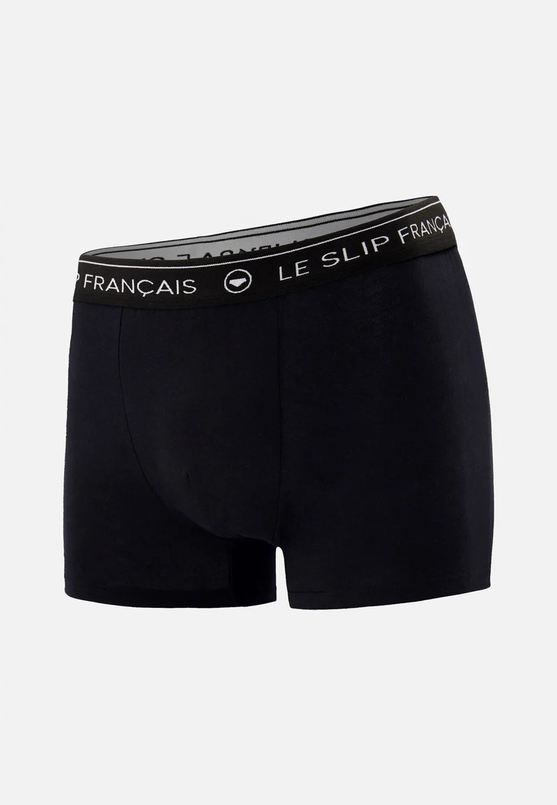 Boxer noir en coton - Redoutable Noir