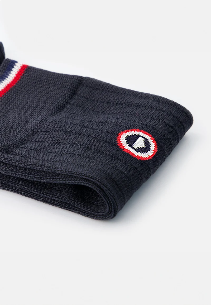 Chaussettes mi-hautes anthracite en fil d'Écosse - Nessy Anthracite