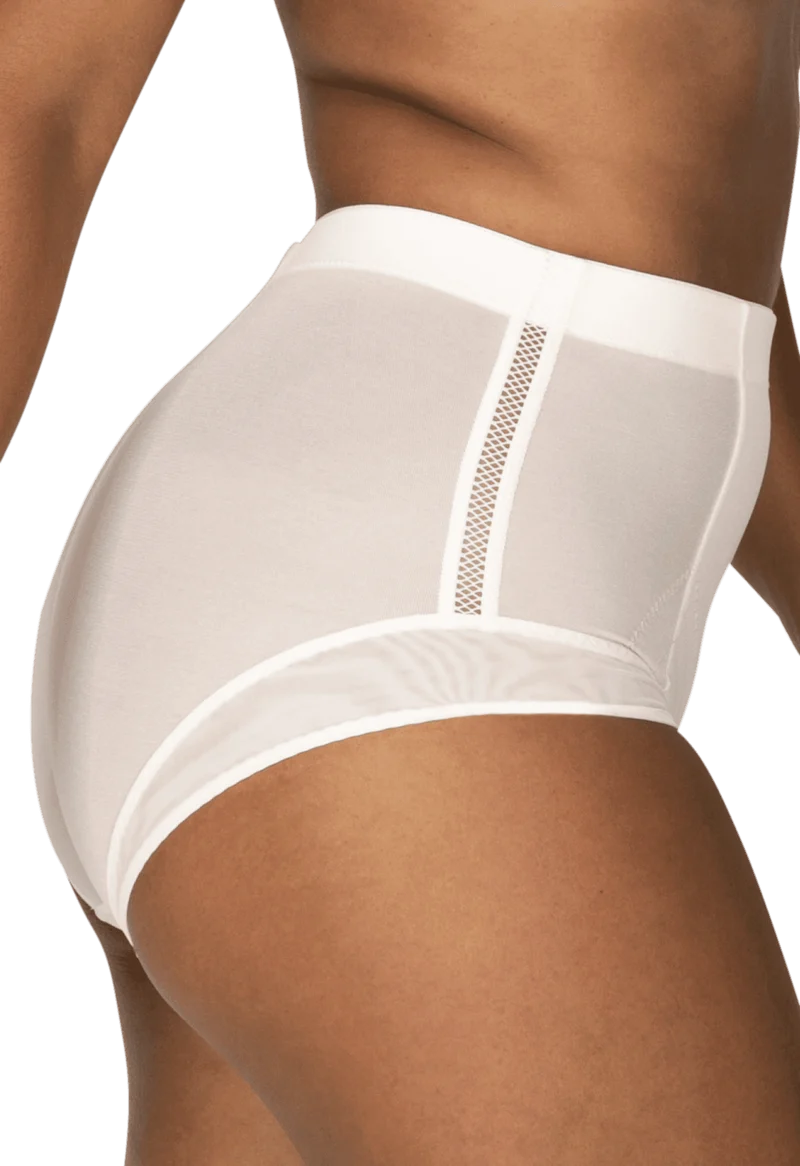 Culotte Haute Body Galbe Elégance - Blanc nacre