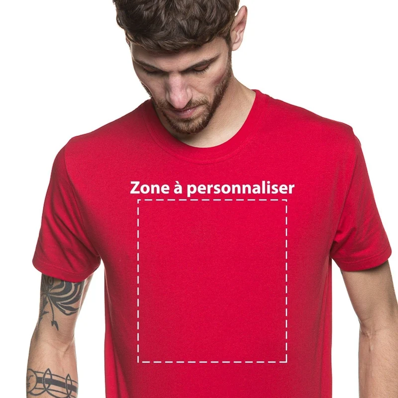 T-shirt homme personnalisé - Rouge