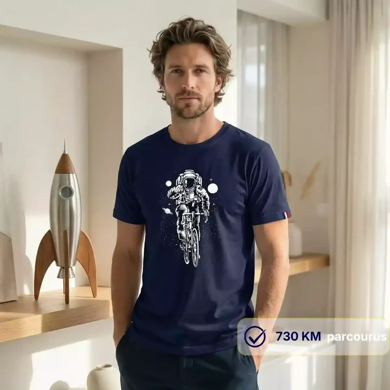 T-shirt Homme bleu | Astronaute