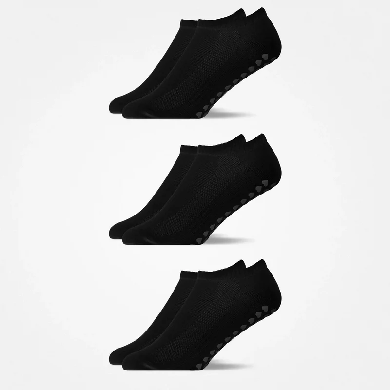 Pilates Socken knöchellang | Schwarz