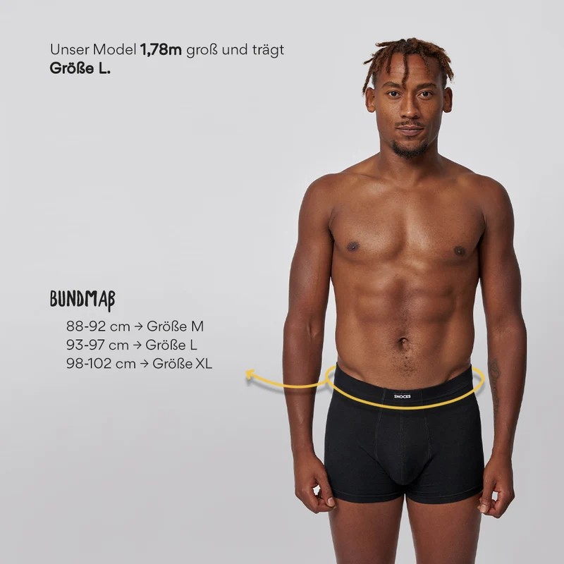 Retro Boxershorts | Mix (Schwarz/Grau/Hellgrau)