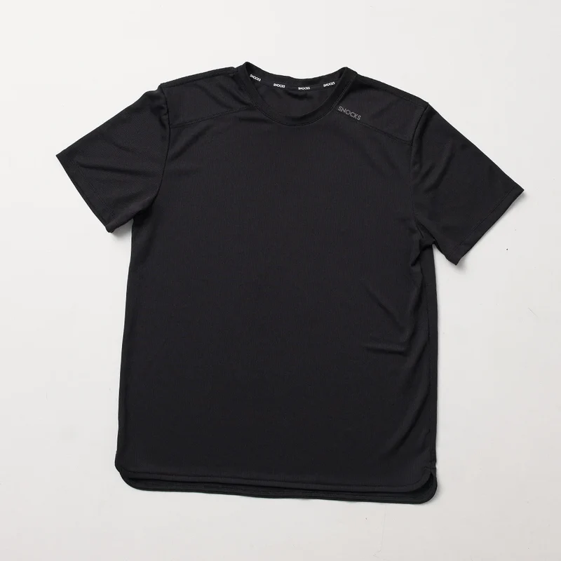 Trainingsshirt Mesh Herren | Schwarz