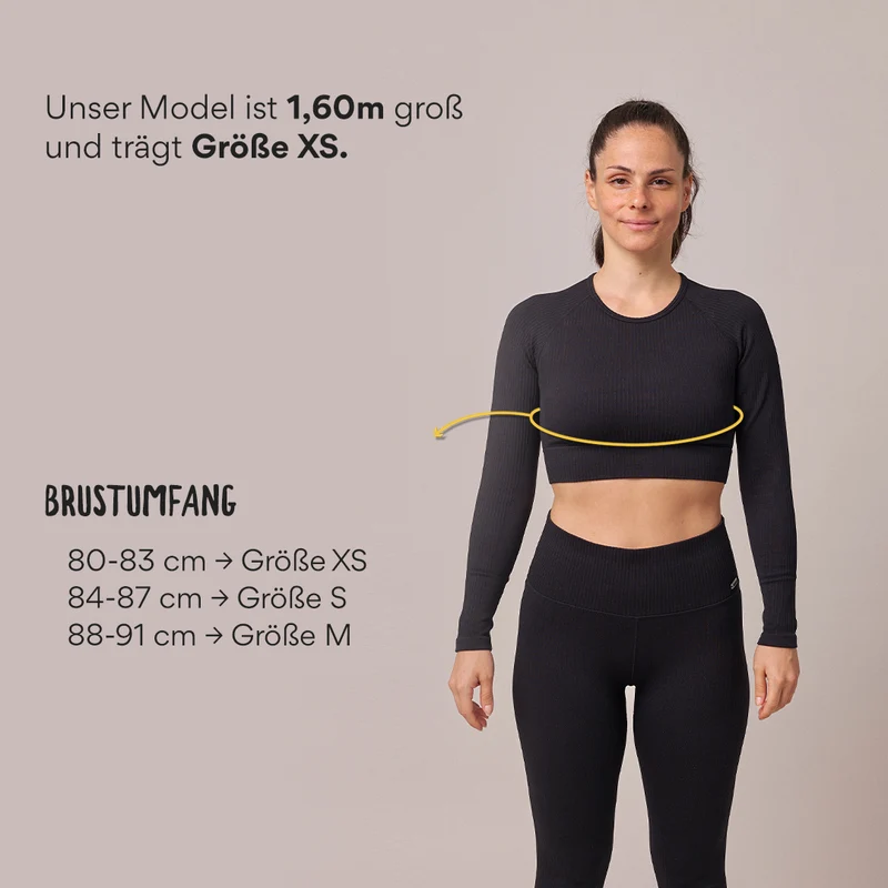Geripptes Sportshirt langarm Damen | Pastelllila