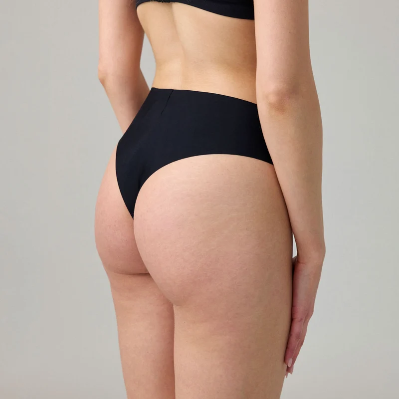 Hipster Panties Seamless | Schwarz