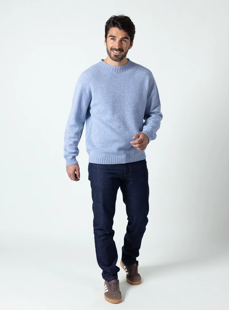 Jean homme en coton bleu brut