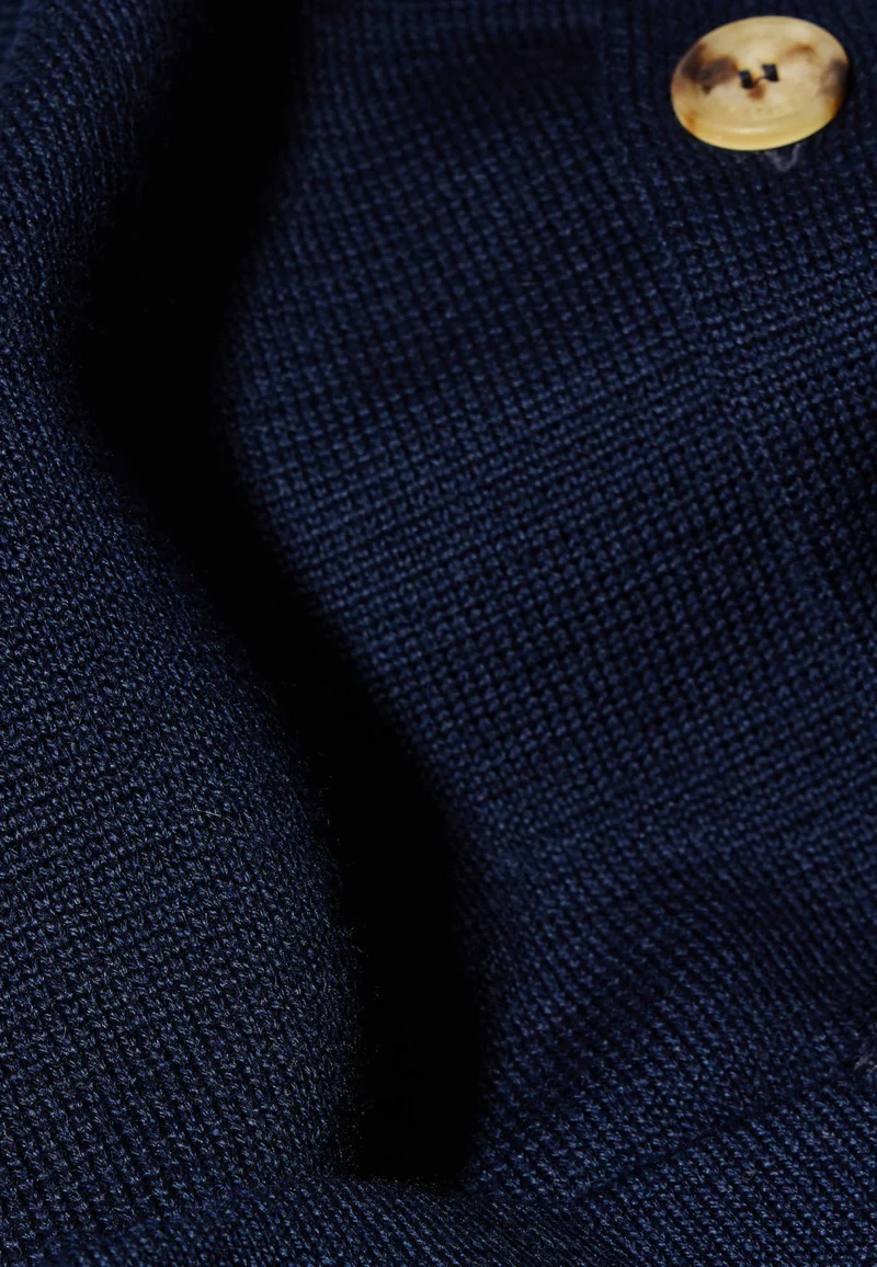 Gilet homme en maille bleu marine - Eloi Marine