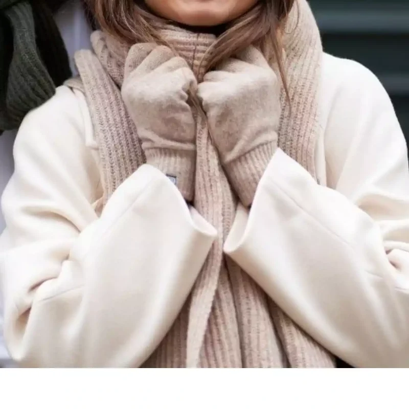 Gants femme Beige