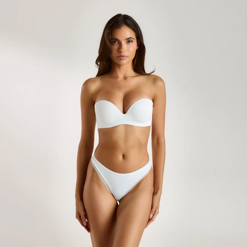 Soutien-gorge à Armatures Sans Bretelles - Blanc