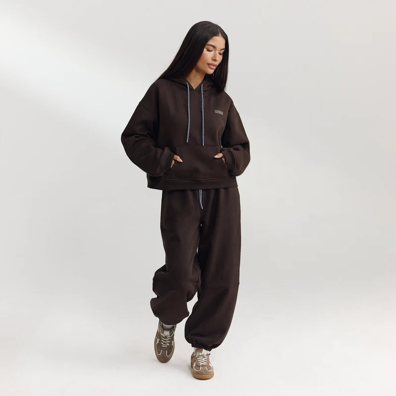 Sweat à Capuche Oversize - Chocolat Noir
