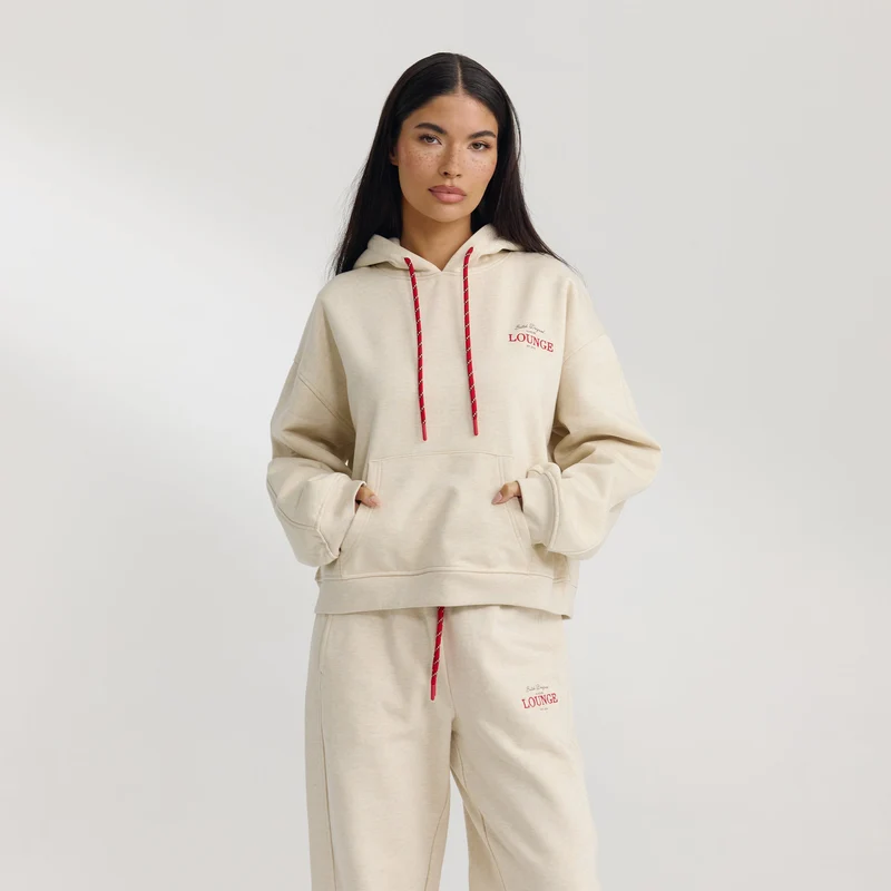 Sweat à Capuche Oversize - Flocon d'Avoine