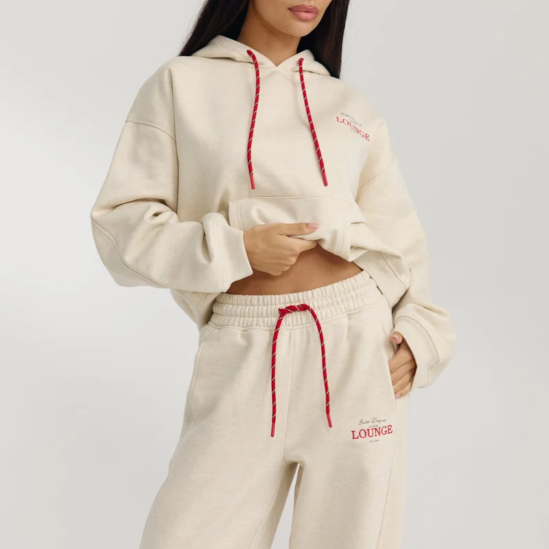 Sweat à Capuche Oversize - Flocon d'Avoine