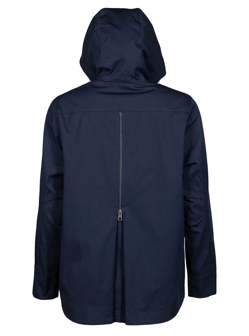 Parka femme à capuche bleu marine