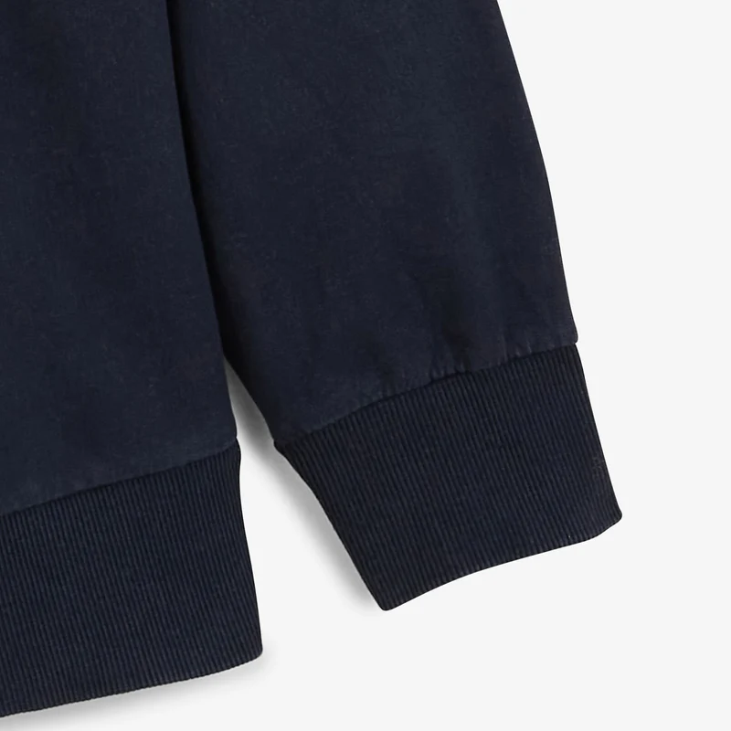 Sweat col rond Archives teinture old en coton bleu marine