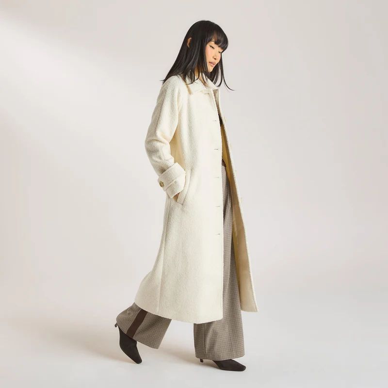 Manteau en Shearling - Crème