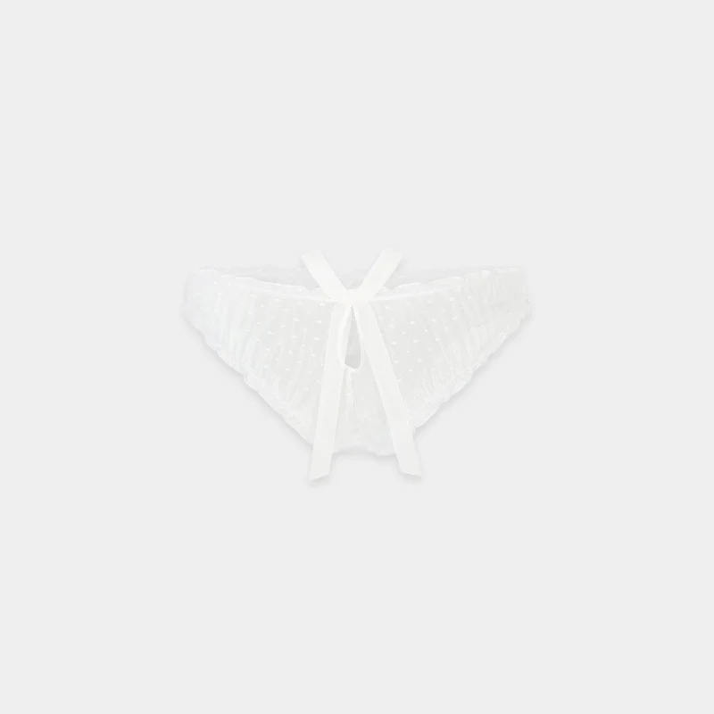 Culotte Brésilienne à Pois - Blanc