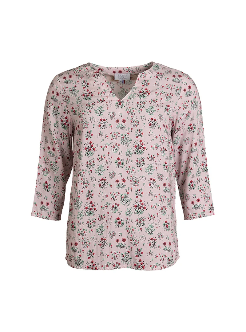 Blouse femme viscose rose léger