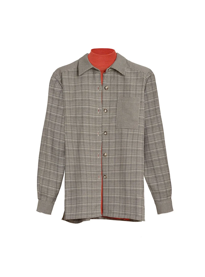 Surchemise femme coton prince de galles