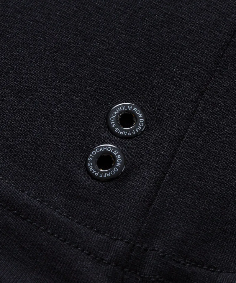 V Neck T-Shirt Eyelet Edition: Black