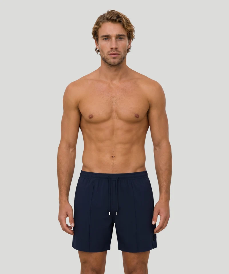 Cotton-Modal Home Shorts: Navy