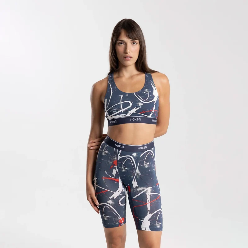 Biker High Waisted Graffiti