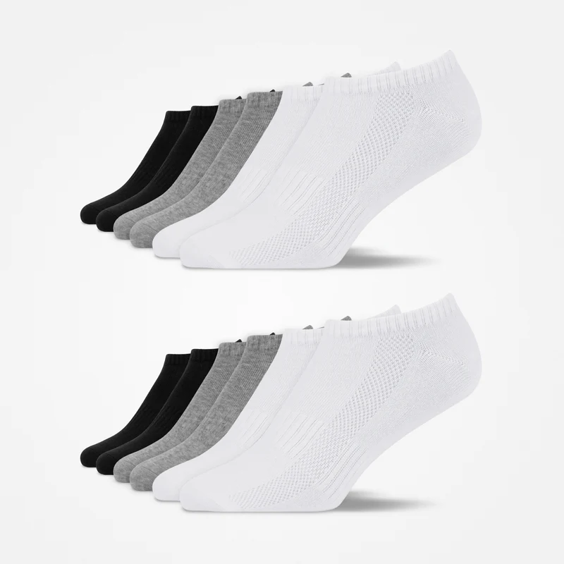 Premium Sneaker Socken | Mix (Schwarz/Weiß/Grau)