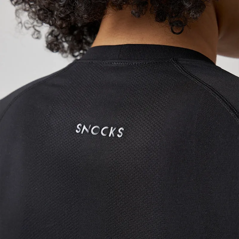 Sportshirt langarm Damen | Schwarz
