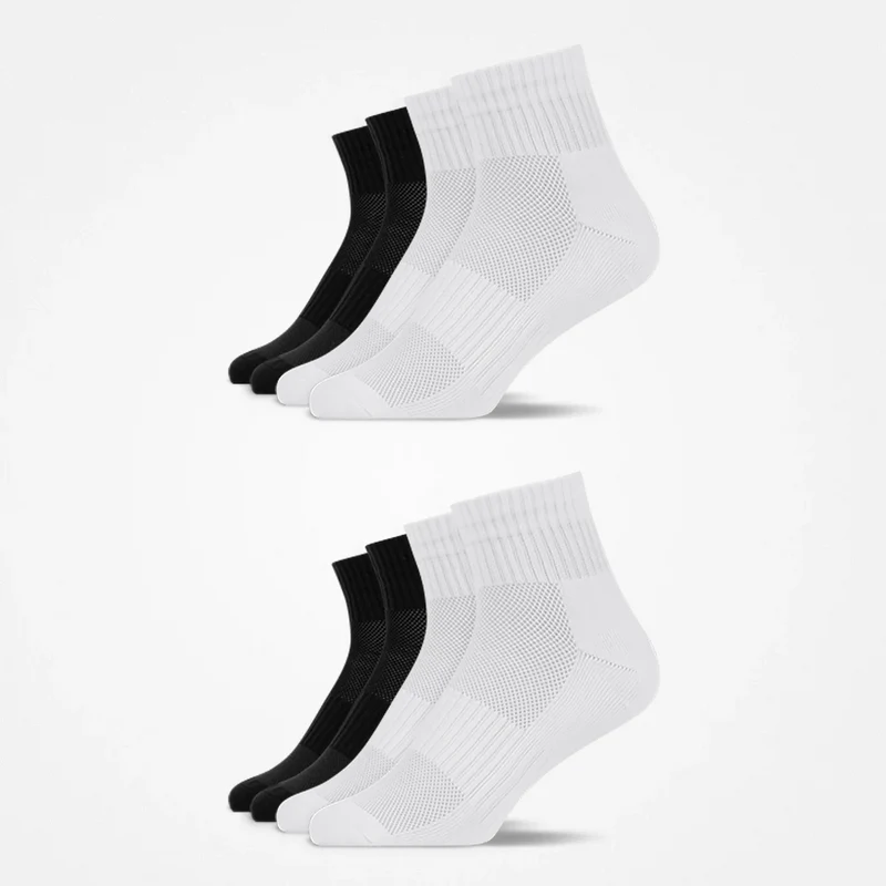 Mittelhohe Laufsocken | Schwarz-Weiß